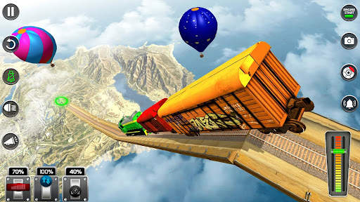 Mega Ramp Train Stunt Game screenshot 2