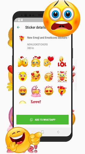 New Emoji and Emoticons Stickers - WAStickerapps screenshot 10