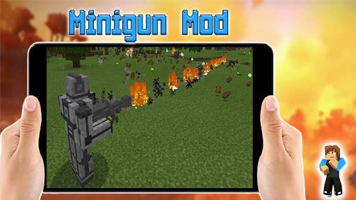 Minigun Mod for Minecraft PE screenshot 3