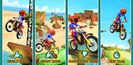 Superhero Moto Bike Stunt Racing Game screenshot 2