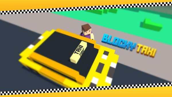 Blocky Traffic Racing screenshot 1