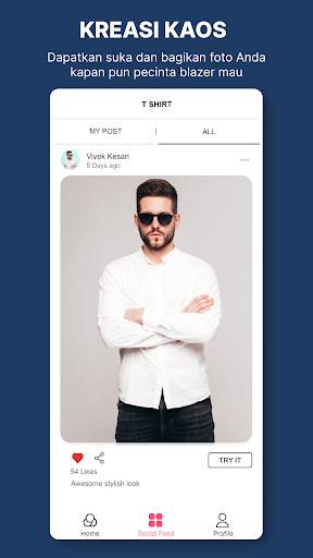Manusia Kemeja Foto Setelan screenshot 8