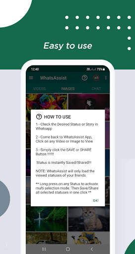 WhatsAssist: Status Saver App 7 تصوير الشاشة