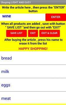 Shoping Clean & Easy screenshot 2