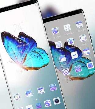 Animal theme Blue butterfly under the sun screenshot 2