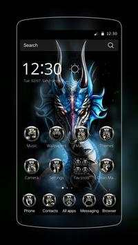 Blue Dragon Art Theme screenshot 1
