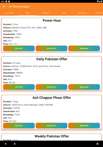 Ufone Packages 2021 | Ufone Packages 2021 Newest screenshot 10