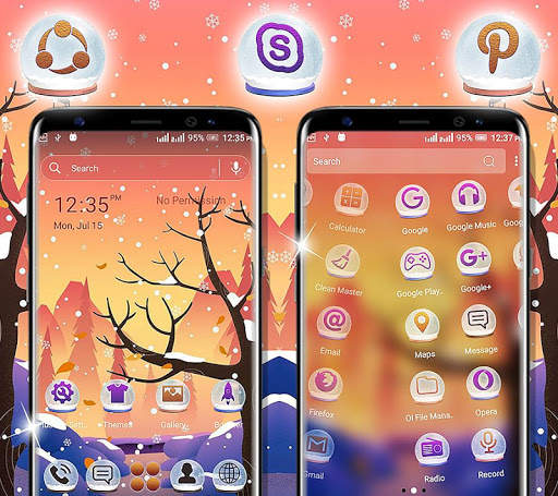 Winter Forest Launcher Theme screenshot 3