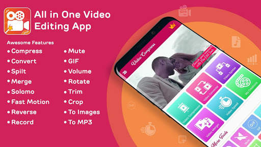 HD Video Compressor: Mp3 Converter, Reduce, Resize screenshot 1