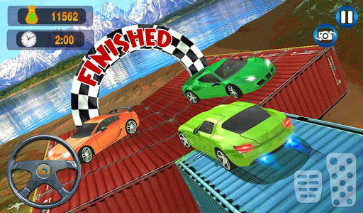 Mega ramp car driving - impossible car flip screenshot 9