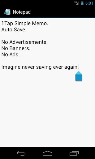 Notepad for Android screenshot 1