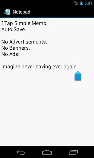 Notepad for Android screenshot 1
