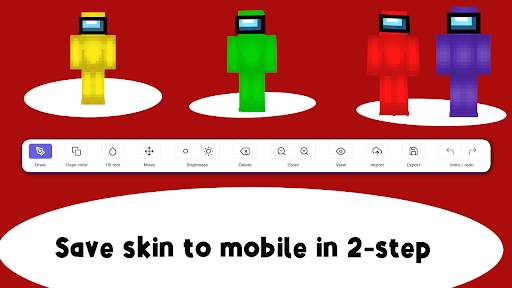 Among Us Mod Skin Minecraft PE screenshot 1