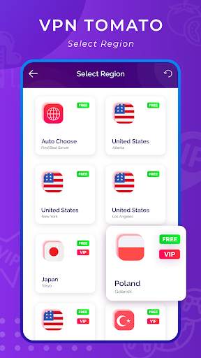 Tomato VPN -  Fast, Secure Unblock Sites VPN Proxy screenshot 4