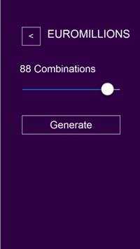 Lottery Combinations Generator screenshot 2