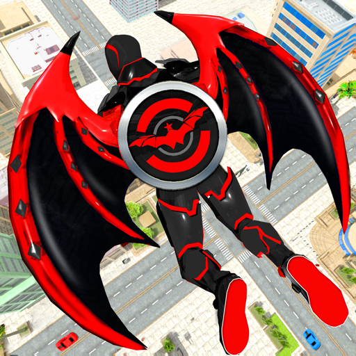 jogo de moto robô voador icon