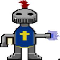 Cyber Knight Man Fights Dragon Man