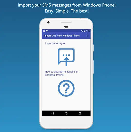 Import SMS from Windows Phone screenshot 1