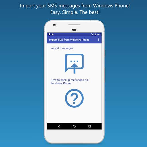 Import SMS from Windows Phone screenshot 1