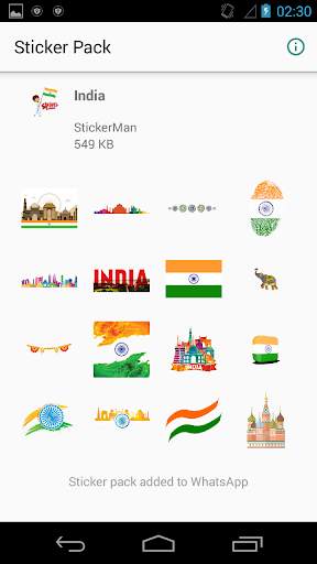 व्हाट्सएप के लिए भारत के स्टिकर screenshot 1