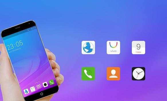 Theme For Vivo Y21L Purple Style Wallpaper screenshot 4