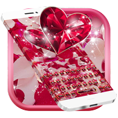 Diamant Herz Rose Tastatur icon
