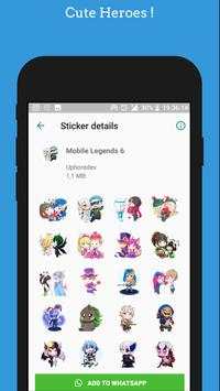 Mobile For Legends WAStickerapps -Sticker Whatsapp screenshot 20