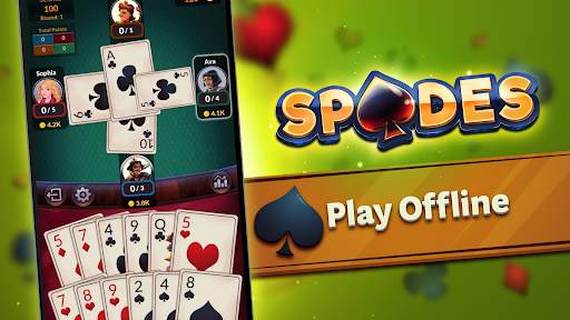 Spades Offline - Kartenspiele screenshot 6