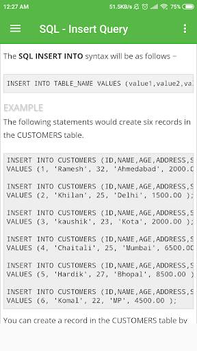 SQL Tutorial screenshot 5