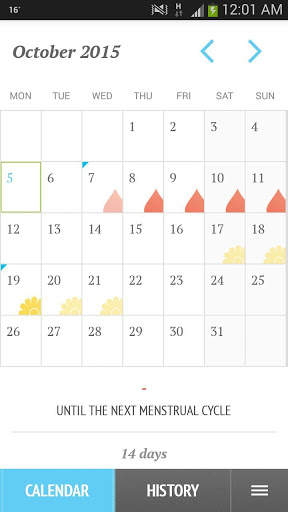 Period28: My female calendar screenshot 1