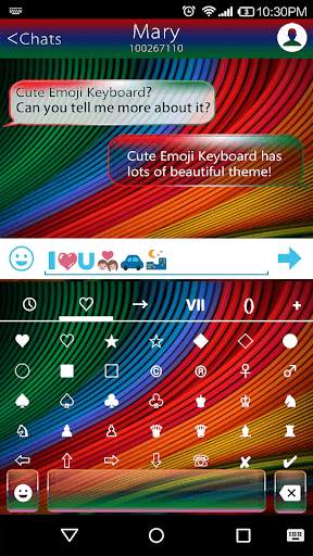 Rainbow Stripe Emoji Keyboard❤ screenshot 3
