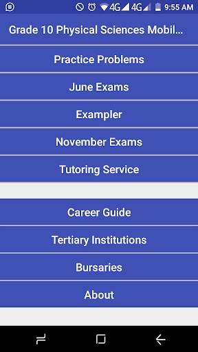 Grade 10 Physical Sciences Mobile Application screenshot 1
