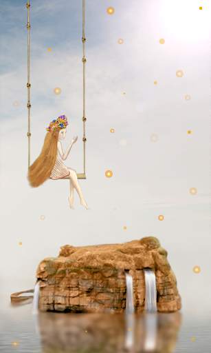 Girl Swing Live Wallpaper screenshot 1