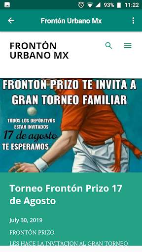 Frontón Urbano Mx 2 تصوير الشاشة