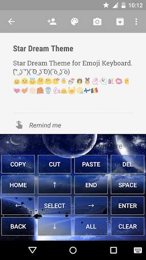 Star Dream Emoji Keyboard Skin screenshot 4