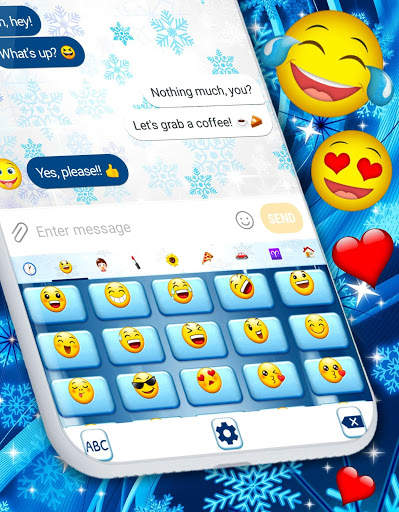 Snowman Keyboard ☃️ Winter Snow Keyboard Theme स्क्रीनशॉट 2