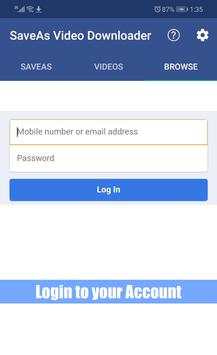 SaveAs Video Downloader for Facebook screenshot 4