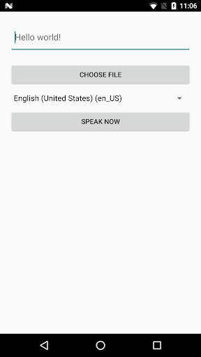 TTS Test App screenshot 1