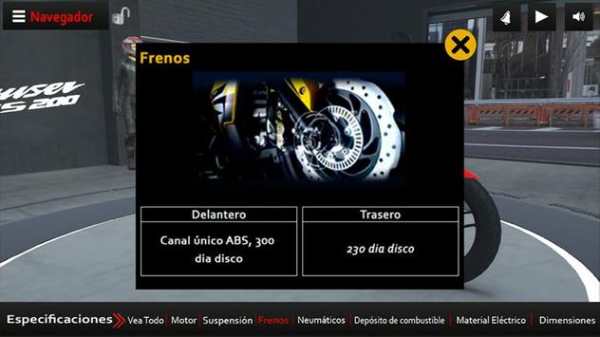 Bajaj Rouser App Interactiva screenshot 4