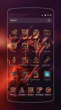 Fire Dragon Launcher screenshot 2