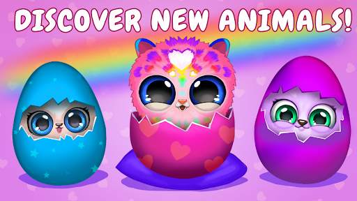 Merge Fluffy Animals Egg games screenshot 2