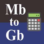 Mb to Gb Converter icon