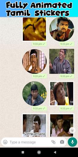 SUNAPANA : Tamil Animated Stickers For WAStickers screenshot 1