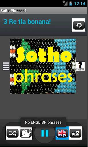 Sotho Phrases language tutor screenshot 1