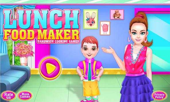 Lunch Food maker Sandwich Cooking games screenshot 1