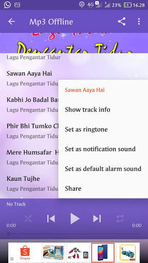 Lagu India Syahdu | Pengantar Tidur Mp3 Offline screenshot 4