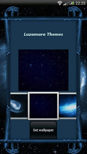 Blue Galaxy GO Launcher Theme screenshot 5