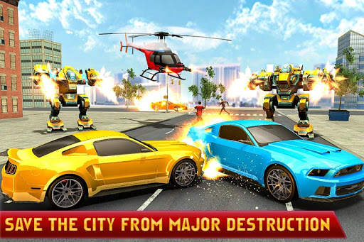 Dino Robot Car : Helicopter Robot Transformation screenshot 6