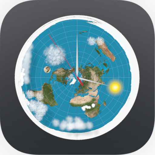 Flat Earth Sun, Moon &amp; Zodiac Clock icon