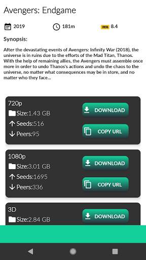 Movie downloader 2021 | YTS screenshot 2